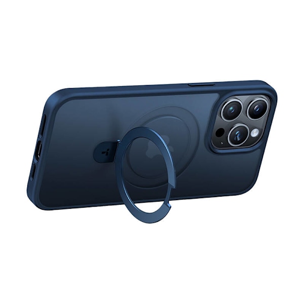 Torras puhelinkuori UPRO Ostand Matte iPhone 15 PRO:lle (sininen)