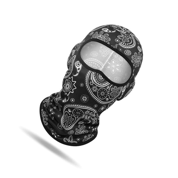 Tryckt Mesh Balaclava - Andningsbart Motorcykelhjälmfoder, Rolig Ansiktsmask