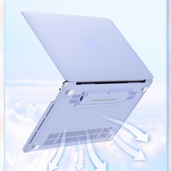 Skyddande plastfodral med hårt skal Vit  Macbook New Pro13 (A170 Vit