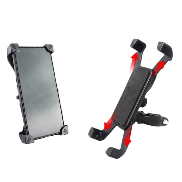 Cykel elektrisk skoter mobiltelefonhållare för Xiaomi M365 Svart Svart