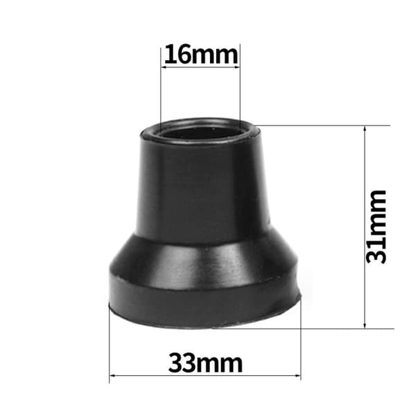 Halkfria Käppspetsar - Ökad Säkerhet & Stabilitet, 3-pack S S