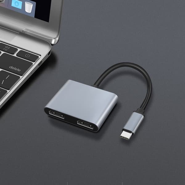 Typ-C Hub 2-i-1: Dubbel HDMI-Utgång för Smidig Anslutning