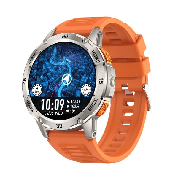 Multifunktionell Smartwatch med Hälsoövervakning och Bluetooth-samtal, kompatibel med Android & iOS Orange Orange
