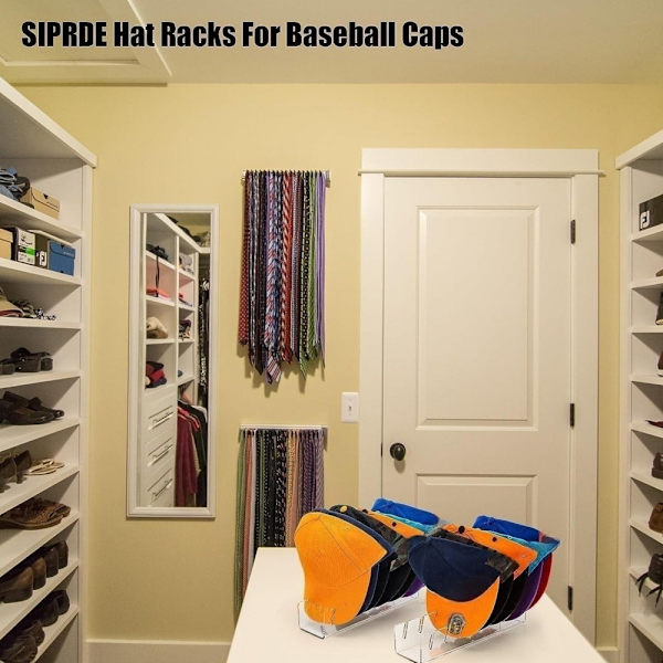 Arrangör för Baseballkepsar, 2-pack Transparent Transparent