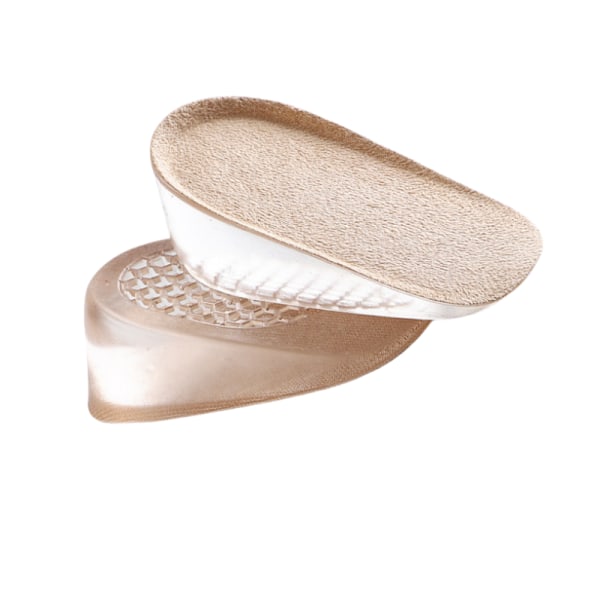Osynliga silikon hälkuddar för kvinnor, höjdökning Beige 2,5 cm