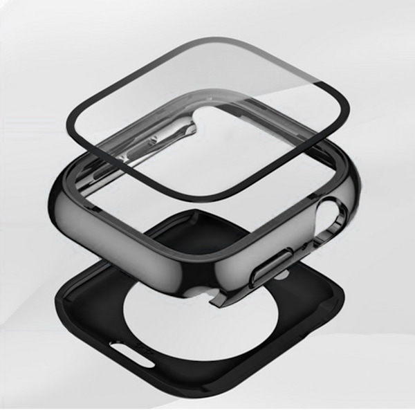Etui med skærmbeskytter til Apple Watch Apple Watch 7 / 8 41 mm Sort