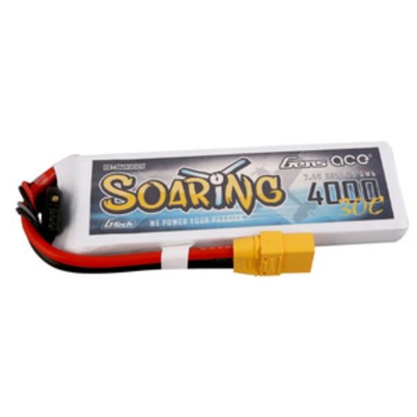 Batteri Gens Ace G-Tech Soaring 4000mAh 7,4V 30C 2S1P XT90