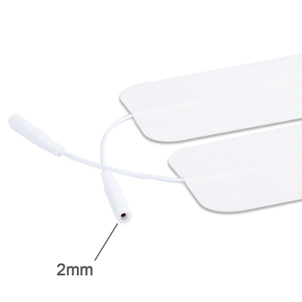 INF 10-pak TENS/EMS elektrodepuder - Elektroder til massageinstrumenter Hvid 5 x 9 x 0.5 cm