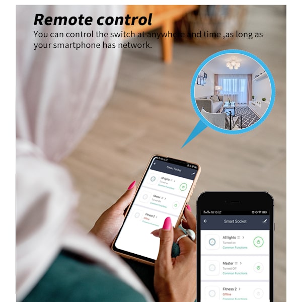 Smart Plug EU Standard Zigbee fra Tuya 16A