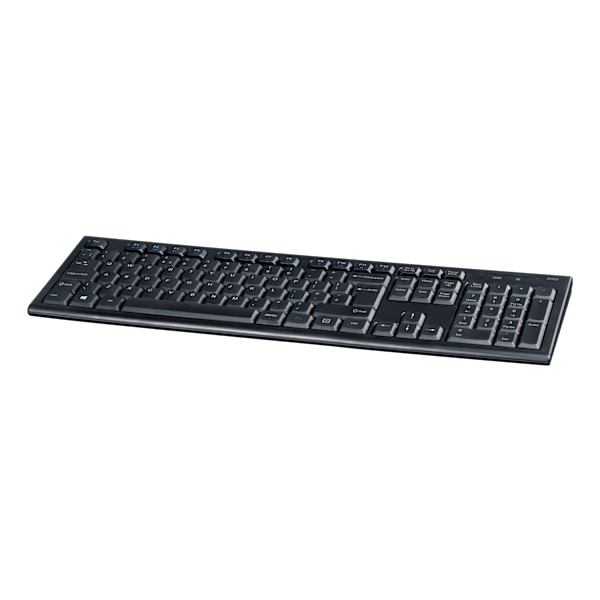 Wireless keyboard 105 keys USB receiver 10m range UK layout