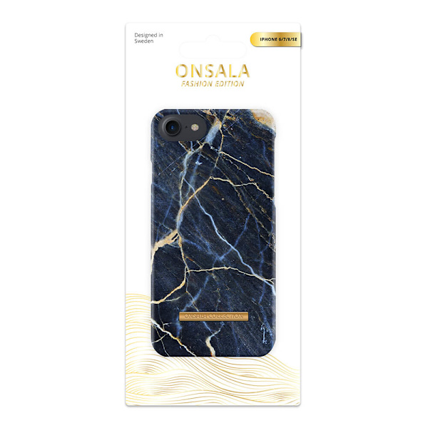 Mobilskal Soft Black Galaxy Marble - iPhone 6 / 7 / 8 / SE