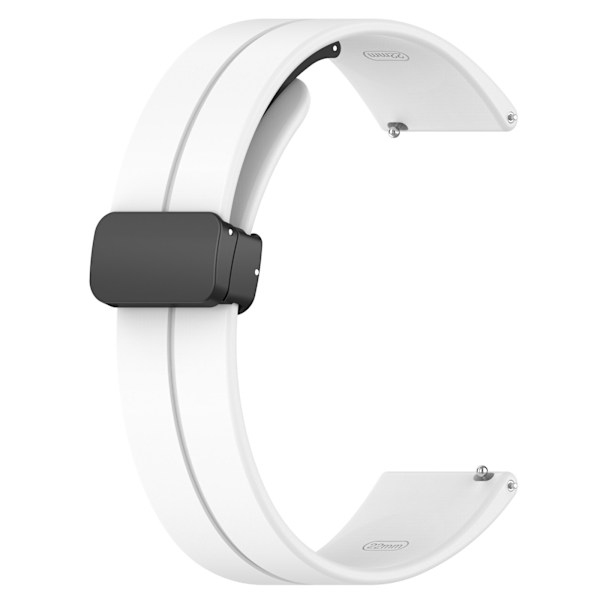 Klockarmband i Silikon - 18 mm Vit