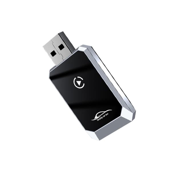 Smart Bilforbindelsesboks: Trådløs CarPlay & Android Auto 2-i-1 Adapter, Kompatibel med Biler Silver Silver