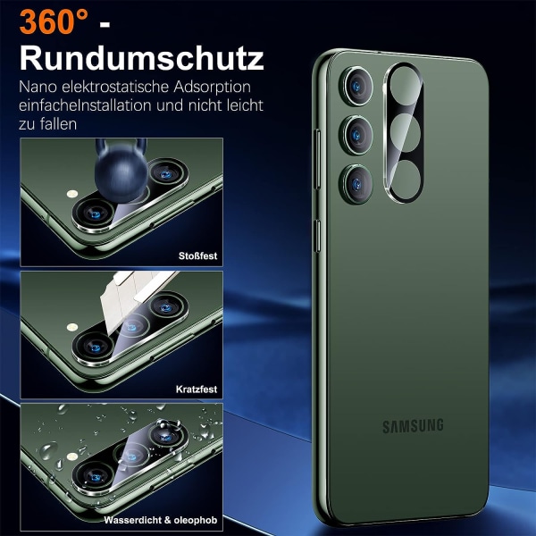 2-pack skärmskydd och 2-pack linsskydd för Samsung S23