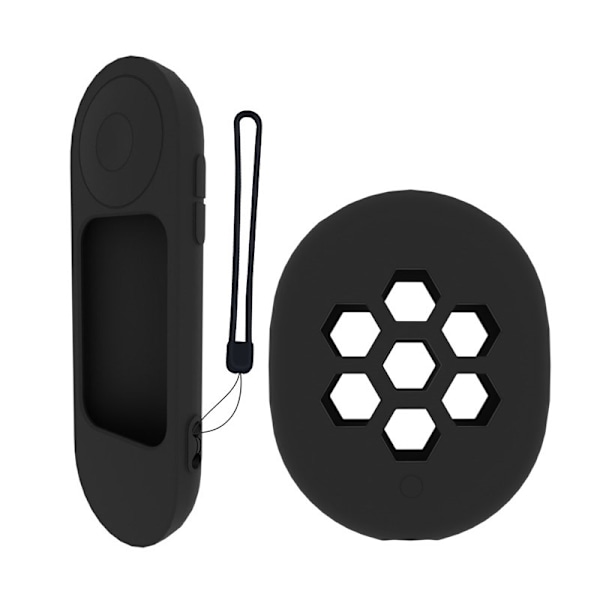 Silikonskyddsfodral för Google Chromecast 2020 TV-fjärrkontroll Svart