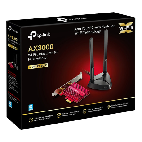 Archer TX3000E, Wi-Fi 6 Bluetooth 5.0 PCIe Adapter