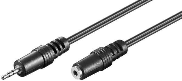 Ljudförlängningskabel AUX, 2,5 mm stereo