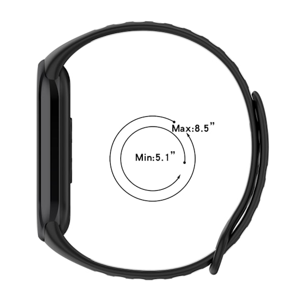 Åndbart TPU-udskiftningsarmbånd til Xiaomi Band 8/9 Sort + Grøn