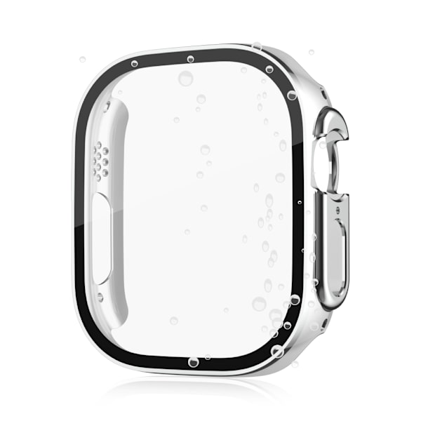 Apple Watch Vattentätt integrerat fodral för Apple Watch 7/8/9/SE2, 41 mm Silver