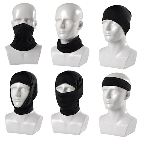 Halsvärmare / skidmask Svart (One-size) Svart M