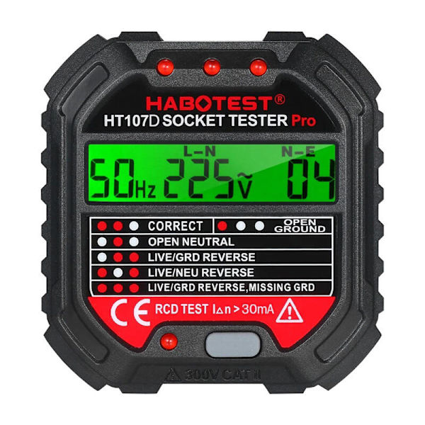 Sockeltestare med digital display Habotest HT107D