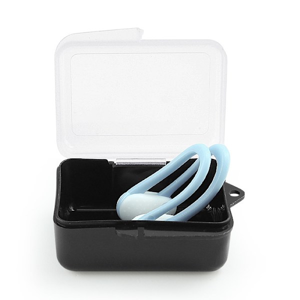 Anti-Slip Dual-Bar Nose Clip för simning Blå