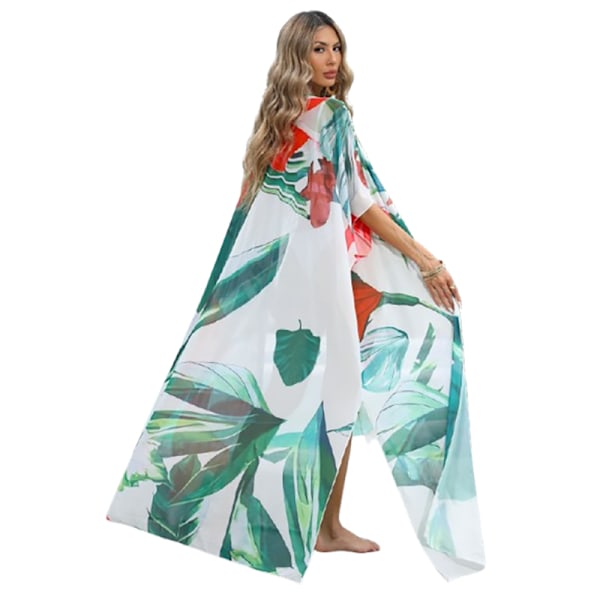 Blomstret strandkjole til kvinder MultiColor