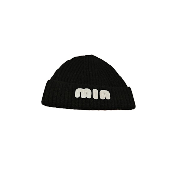 Strikket beanie hue Sort