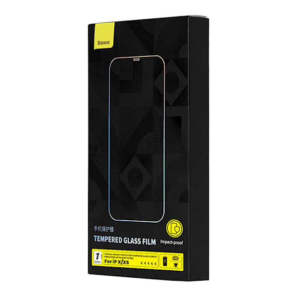 Baseus Crystal Privacy Protection Härdat glas 0,3 mm för iPhone X/XS
