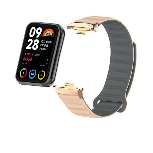 Silikone urrem til Xiaomi Band 9/8 Pro Grå
