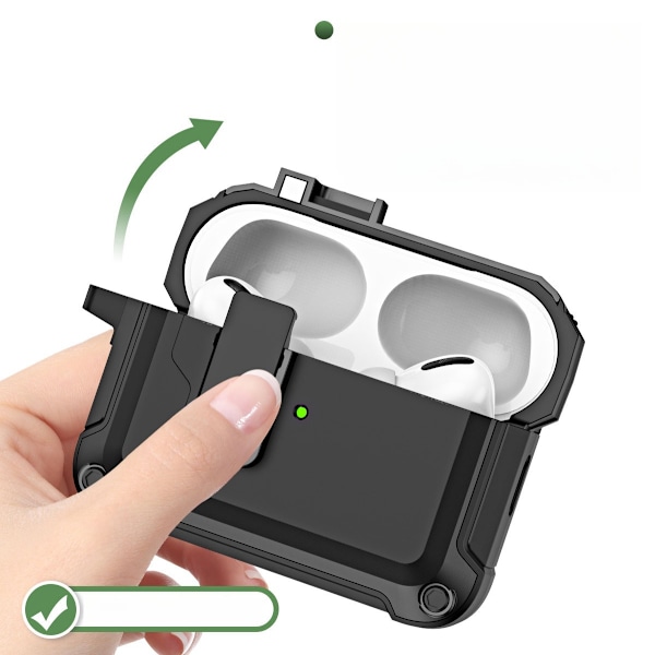 Suojakotelo AirPods Pro 2:lle Musta