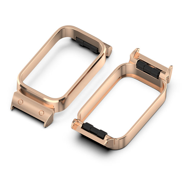 Metalramme til Xiaomi Band 9 Active/Redmi Band 3 (18MM) Rose guld