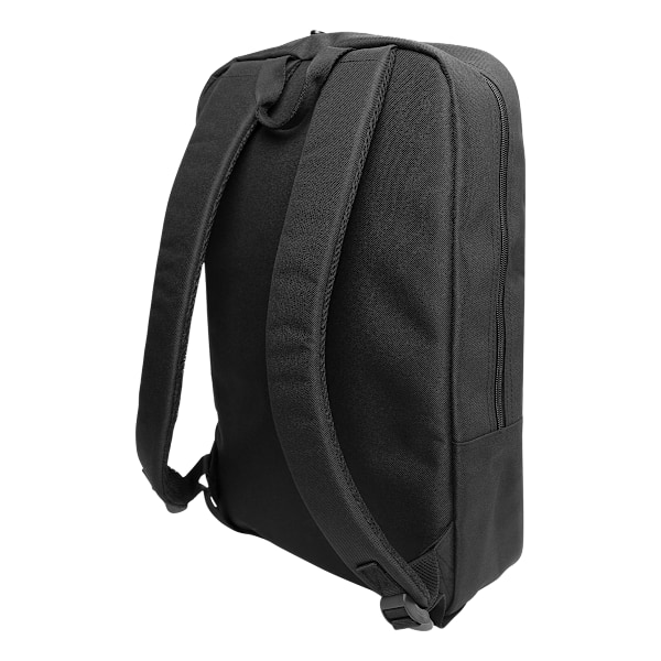 Laptop backpack, for laptops up to 15.6", polyester, black