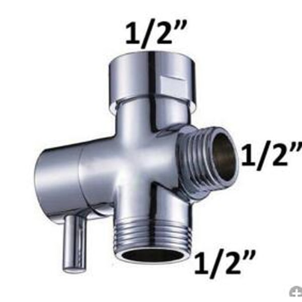 Bidee T-sovitin wc-bidetuihkulle 1/2"