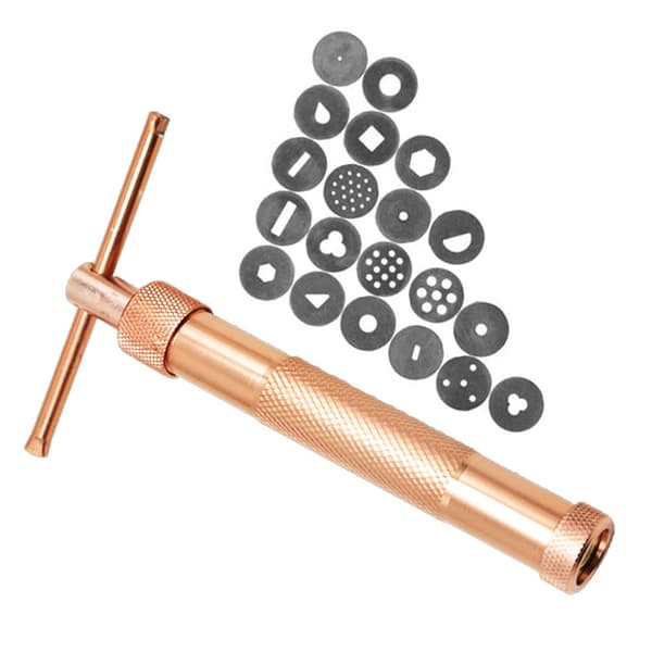 Rostfri lera extruder med 20 unika munstycksdesigner