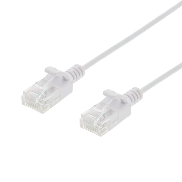 U/UTP Cat6 patch cable slim, 2.6 mm⌀, 0.5m, 500MHz, white
