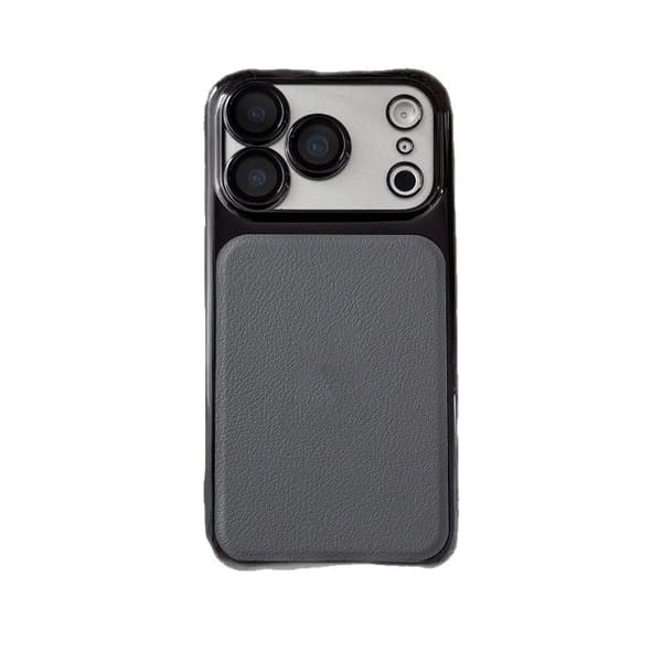 Grått PC+PU Stötsäkert Telefonfodral Kompatibelt med iPhone 17