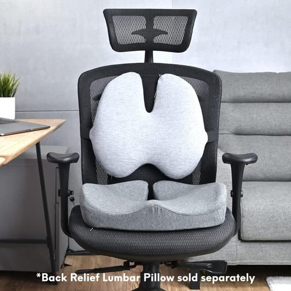 Memory Foam Lændestøtte Siddepude - Ergonomisk Design til Kontor & Hjem