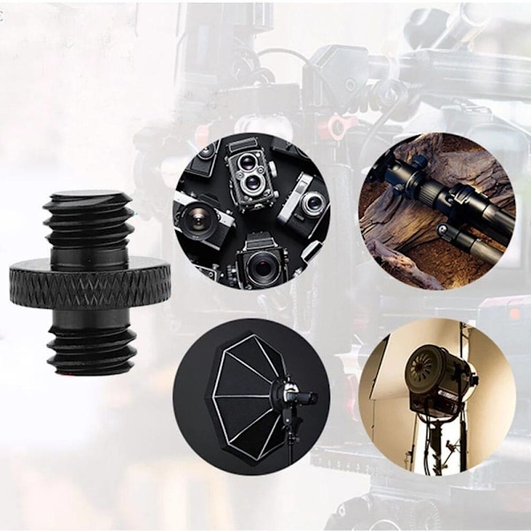 Kamerastativ med Skruvadapter 1/4" till 3/8", 6-delad Svart