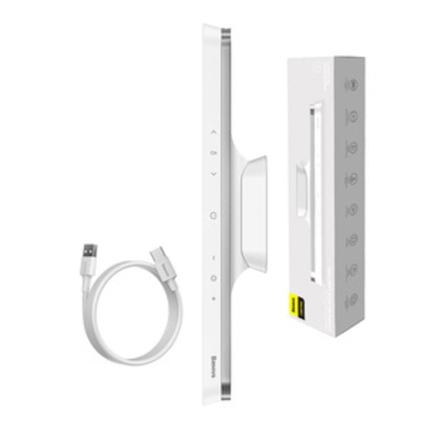Baseus Magnetic Stepless Lamp Pro, med pekskärm (vit) Vit