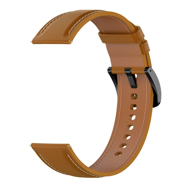 Armbånd i ægte læder Garmin Vivoactive3 / Vivoactive 3 Music / Venu / Venu 2 Plus / Venu Sq, Huami Amazfit GTS 2E / GTS Lysebrun