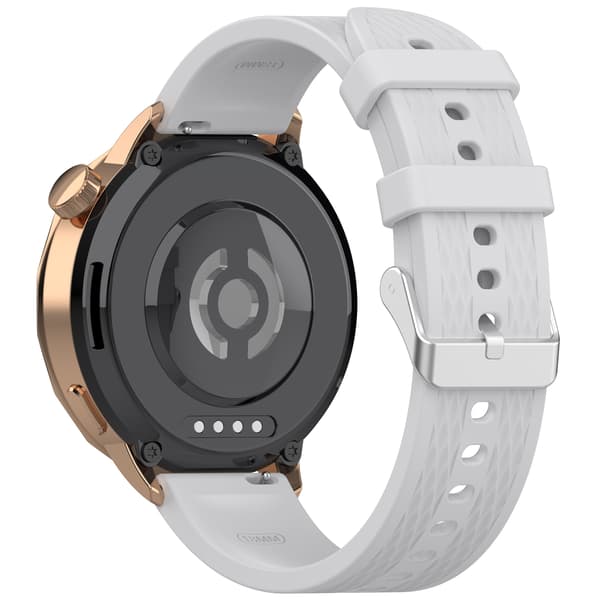 Stilfuld silikonerem til OPPO Watch X2 Mini (18mm) Grey Grey