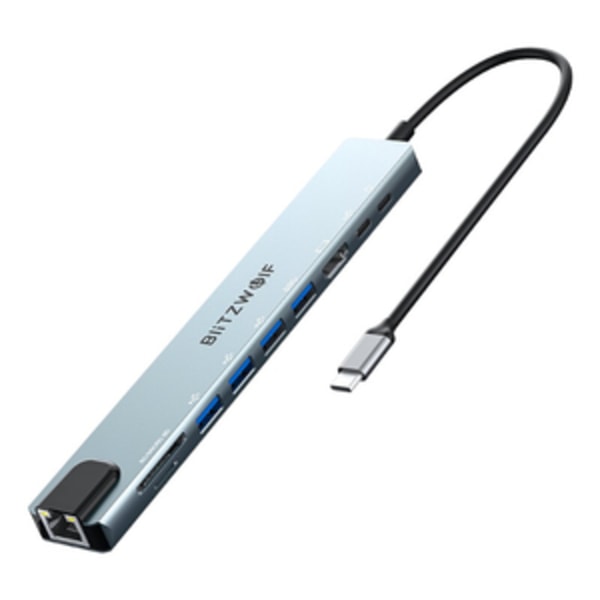 Dockingstation Blitzwolf BW-TH5 10i1 USB-C (sølv)