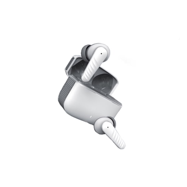 Bluetooth-hörlurar hörlurar, ENC-brusreducering, Dual Mic, V5.3 Vit