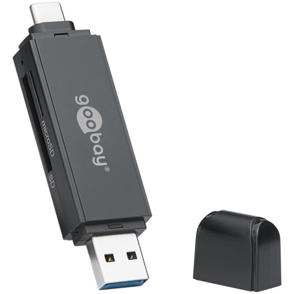 USB 3.0, USB-C™-kortläsare 2-i-1