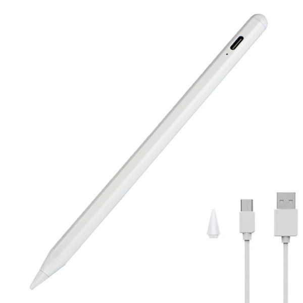 INF Genopladelig stylus pen med tynd spids 1,45 mm Hvid