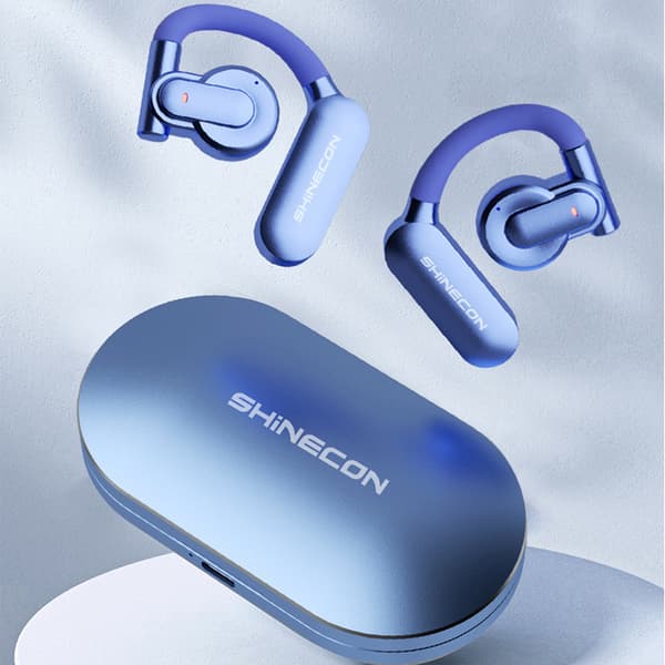 Violet Bluetooth 5.3 Hörlurar: Lång Batteritid, Komfort Lila