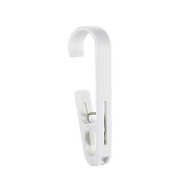 ABS Gardinkrokar - 4-pack: Mångsidiga Clips för Kök, Badrum och Sovsal White White