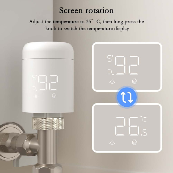 Tuya ZigBee Smart Termostatisk Radiatorventil - APP-kontroll, Programmerbar Värme, Energibesparing