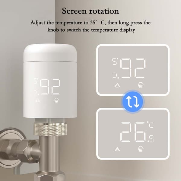 Tuya ZigBee Smart Termostatisk Radiatorventil - APP-styring, Programmerbar Varme